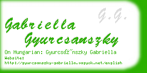 gabriella gyurcsanszky business card